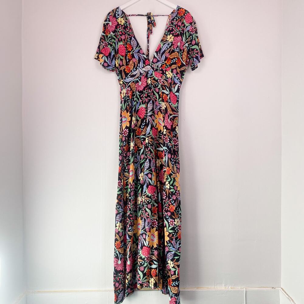 XIX Palms Floral Maxi Dress Medium